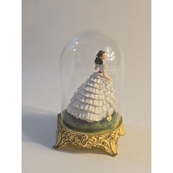 1993 Gone With The Wind Scarlett's Heritage Glass Dome Figurine CP37492 Lim Ed - Picture 2 of 8